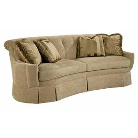 Button Tufted Skirted Sofa